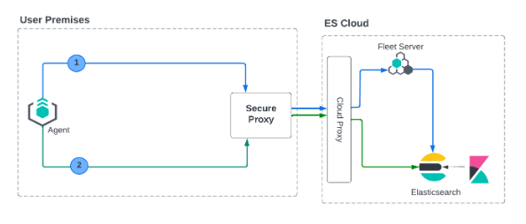 Diagram of mutual TLS on cloud deployment model with a proxy