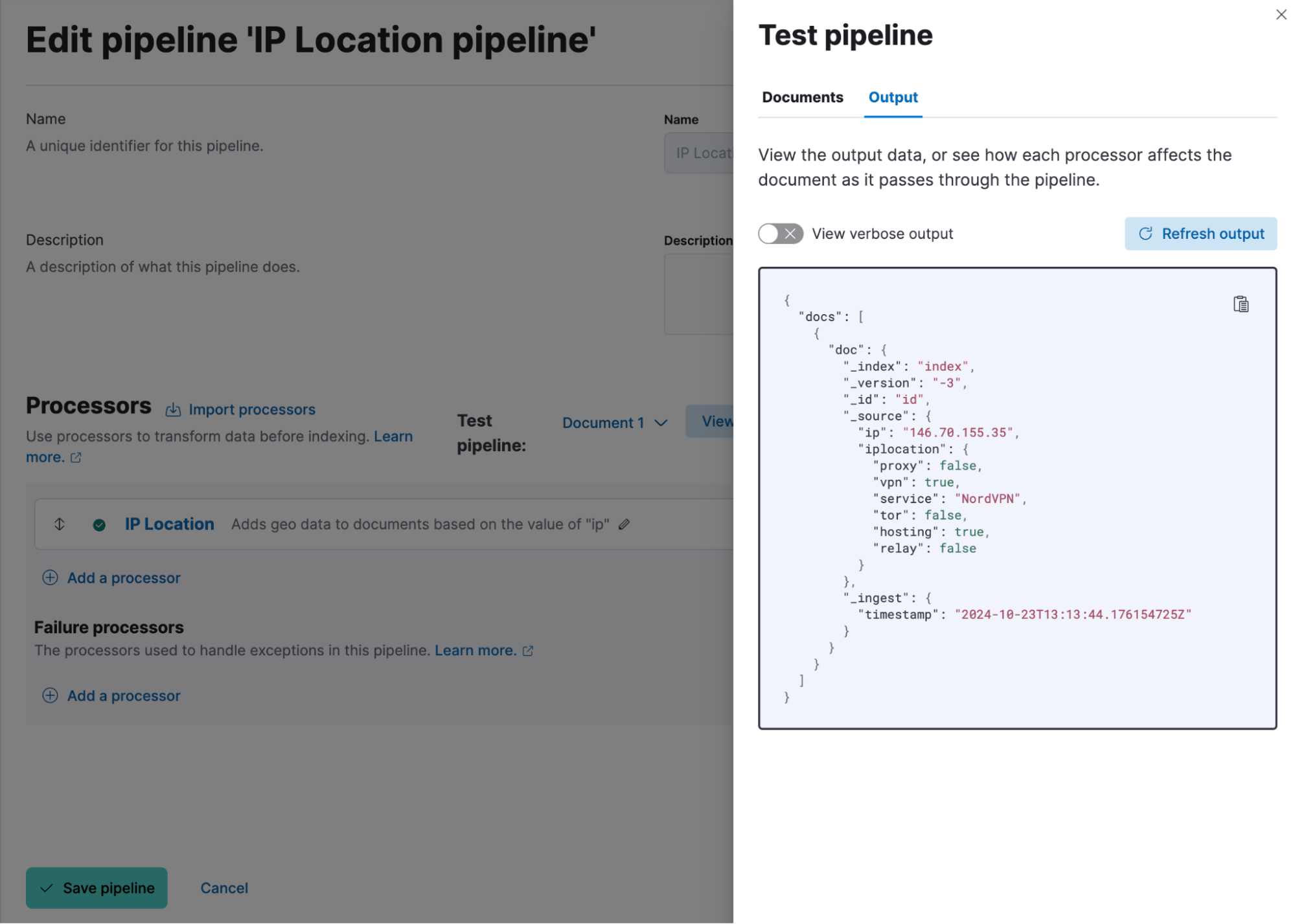 The IP Location processor