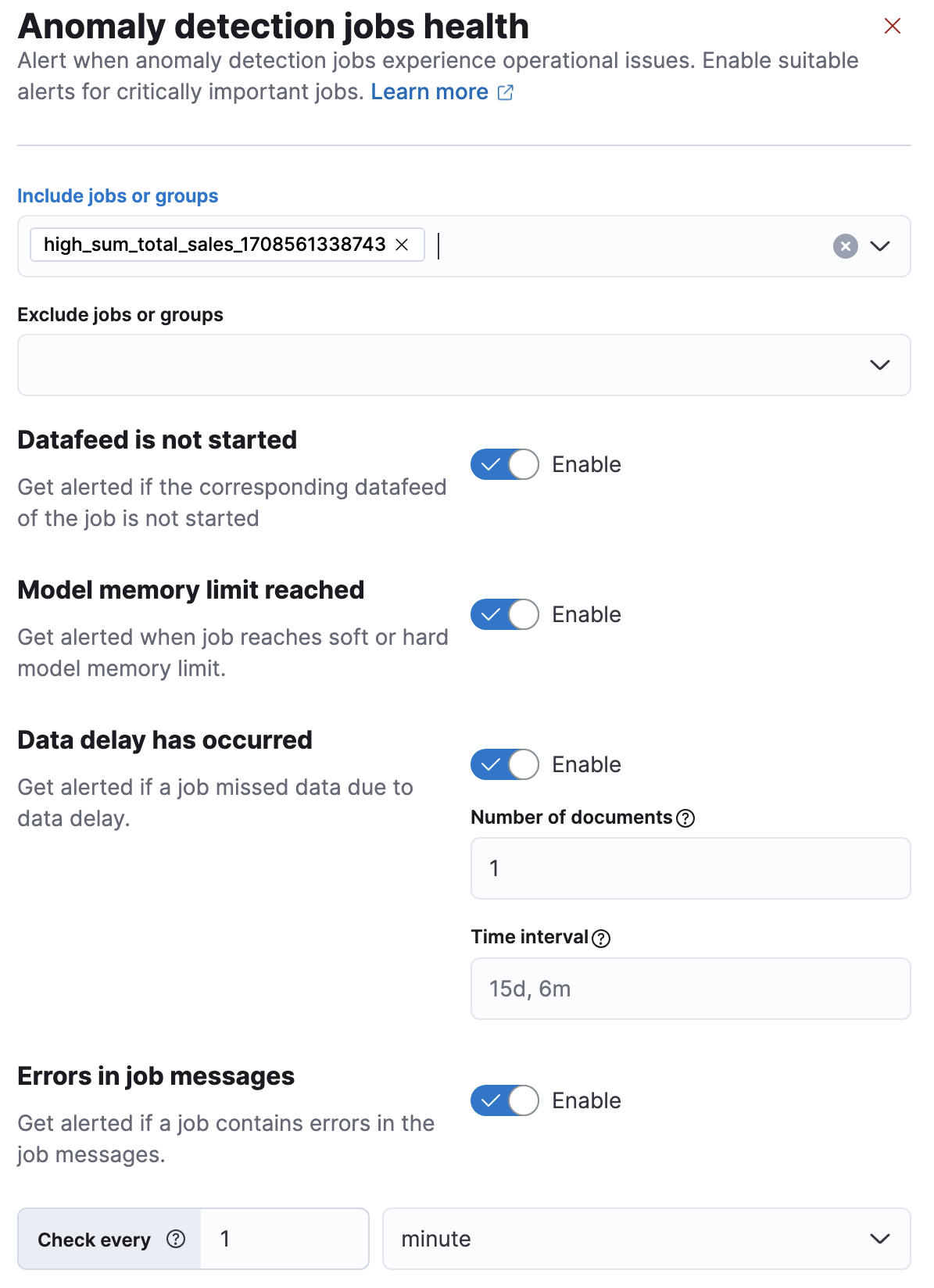 Selecting health checkers