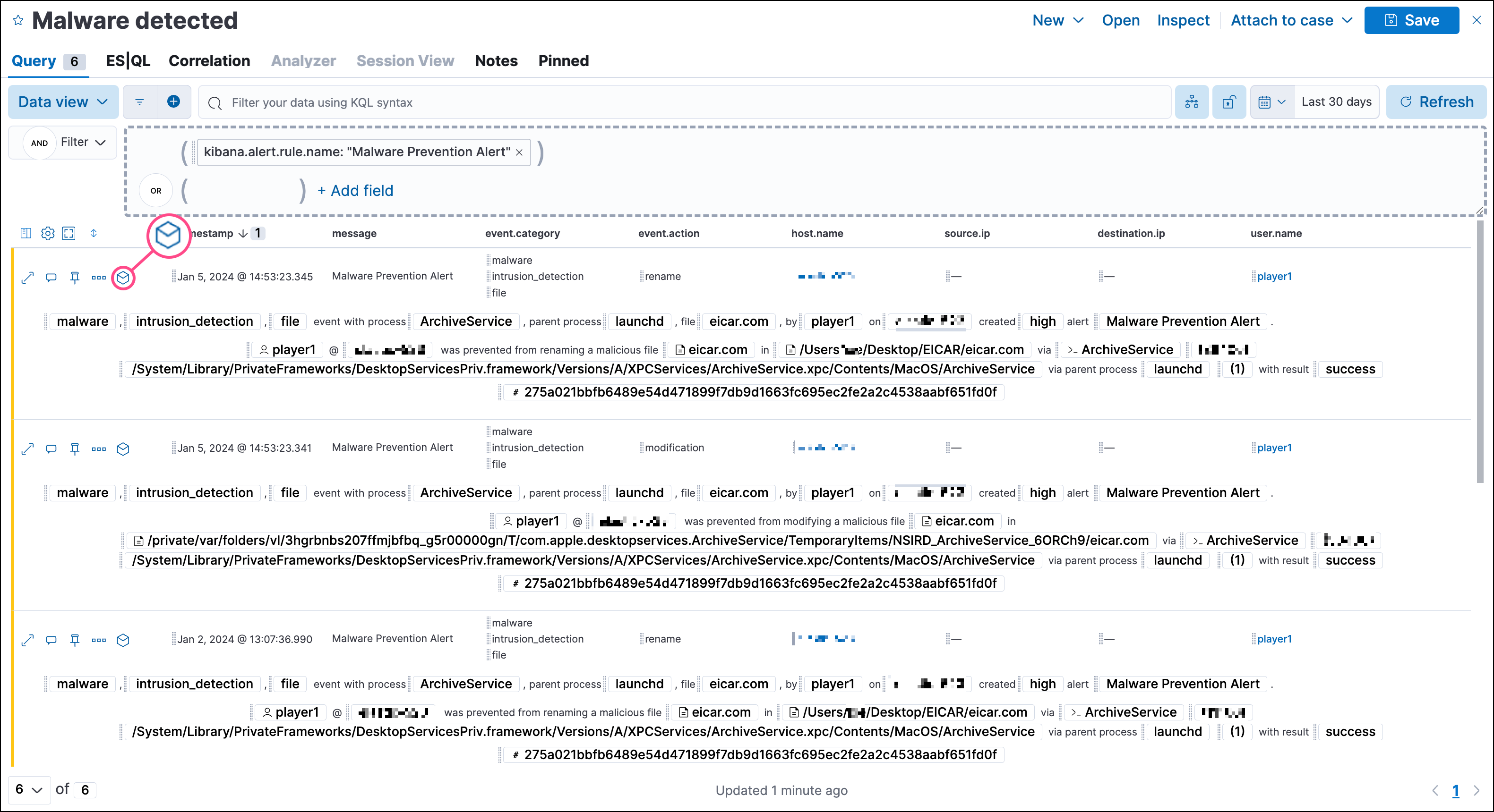 analyze event timeline