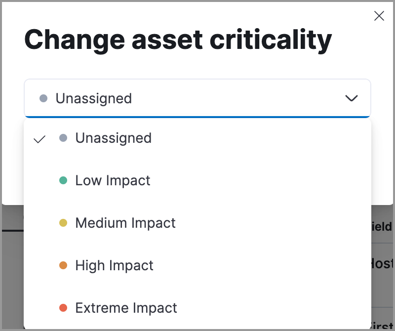 Unassign asset criticality